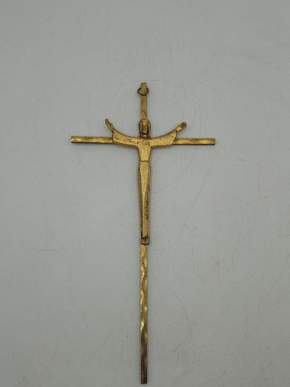 Vintage Crucifix Mid Century Modern Wall Crucifix 10" X 5"